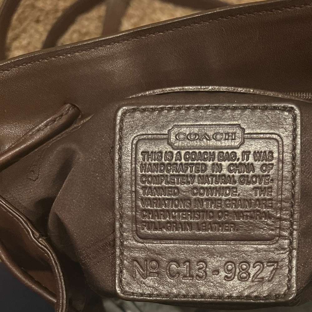Y2K Coach Brown Leather Legacy West Hampton Daypack No. 9827 - Picture 10 of 10